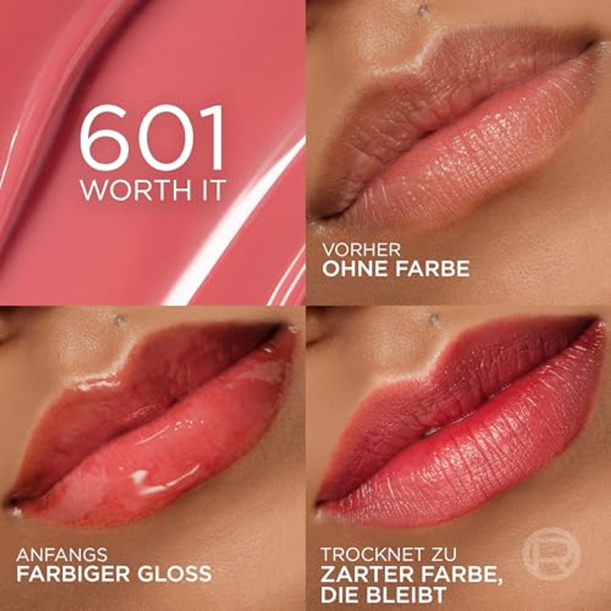 L'Oréal Paris Hyaluron Tint Lip Stain Serum 601 Worth it 3 x 5 ml - Voordeelverpakking