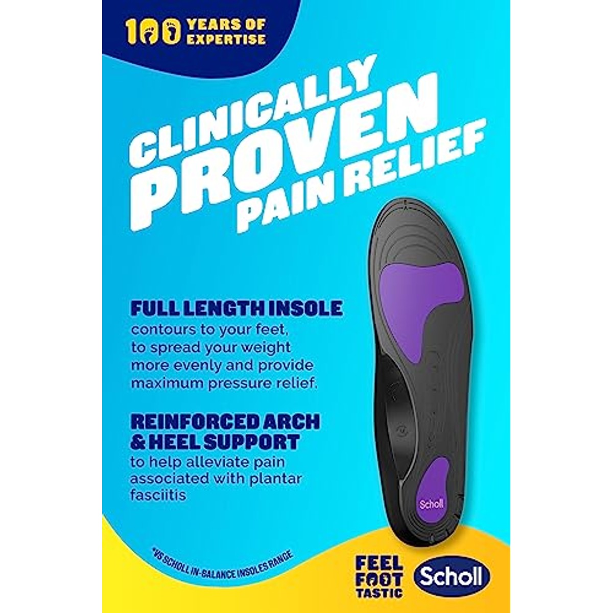 Dr. Scholl's In-Balance inlegzolen voor plantarfasciitis - 6-pack