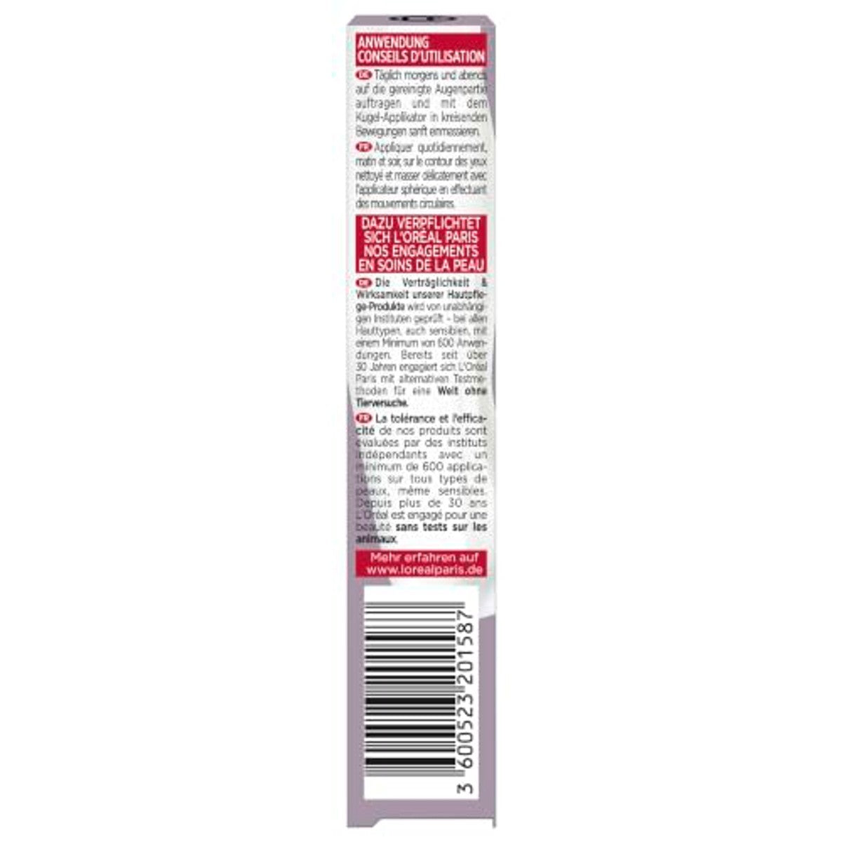 L'Oreal Paris Revitalift Filler Oogverzorging 3 x 15 ml - Voordeelverpakking