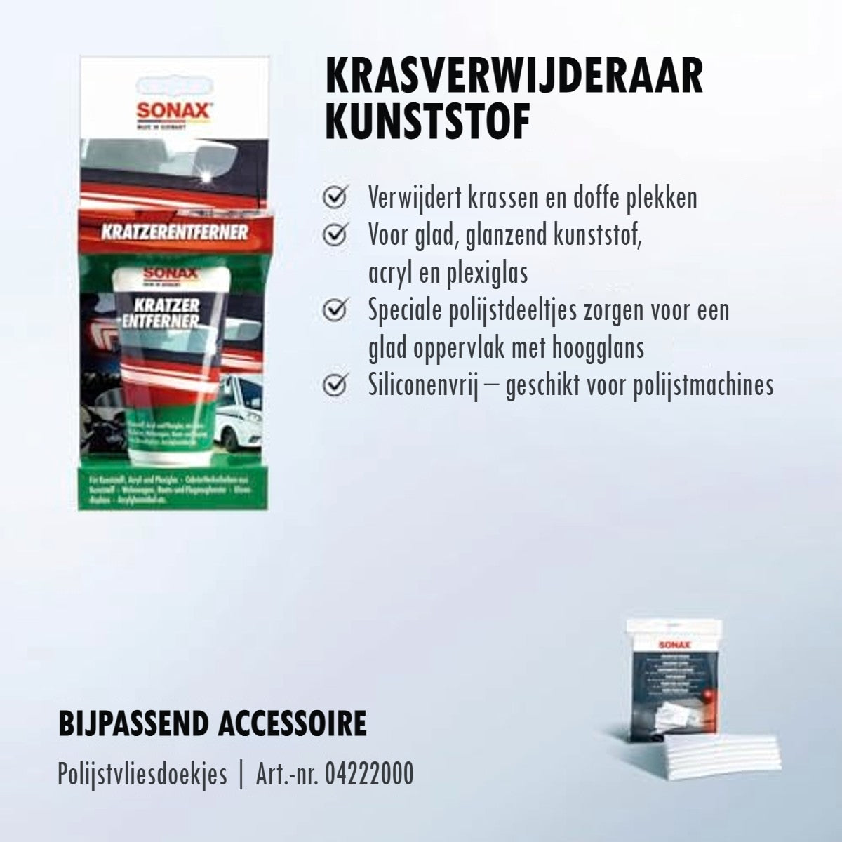 SONAX Krasverwijderaar kunststof NanoPro 75 ml – foto 4