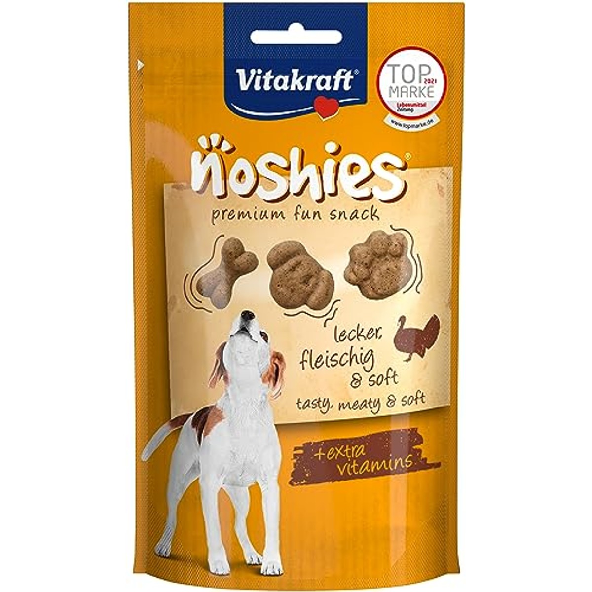 Vitakraft Noshies hondensnack kalkoen 2 x 90 g - 3-pack
