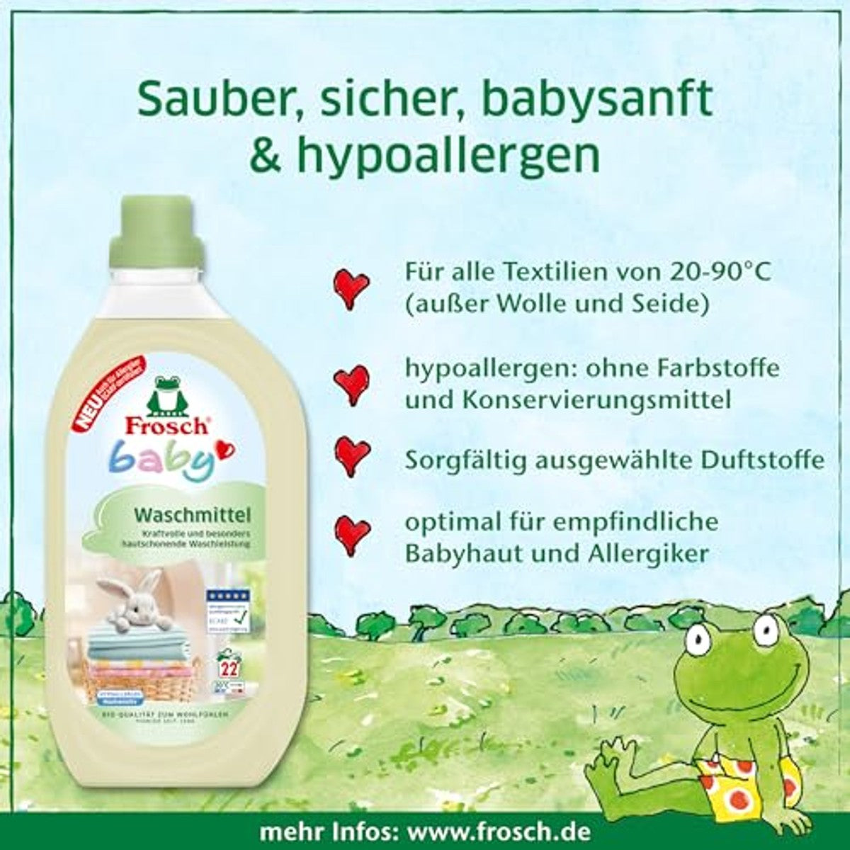FROSCH baby wasmiddel 1,5 l – FROSCH