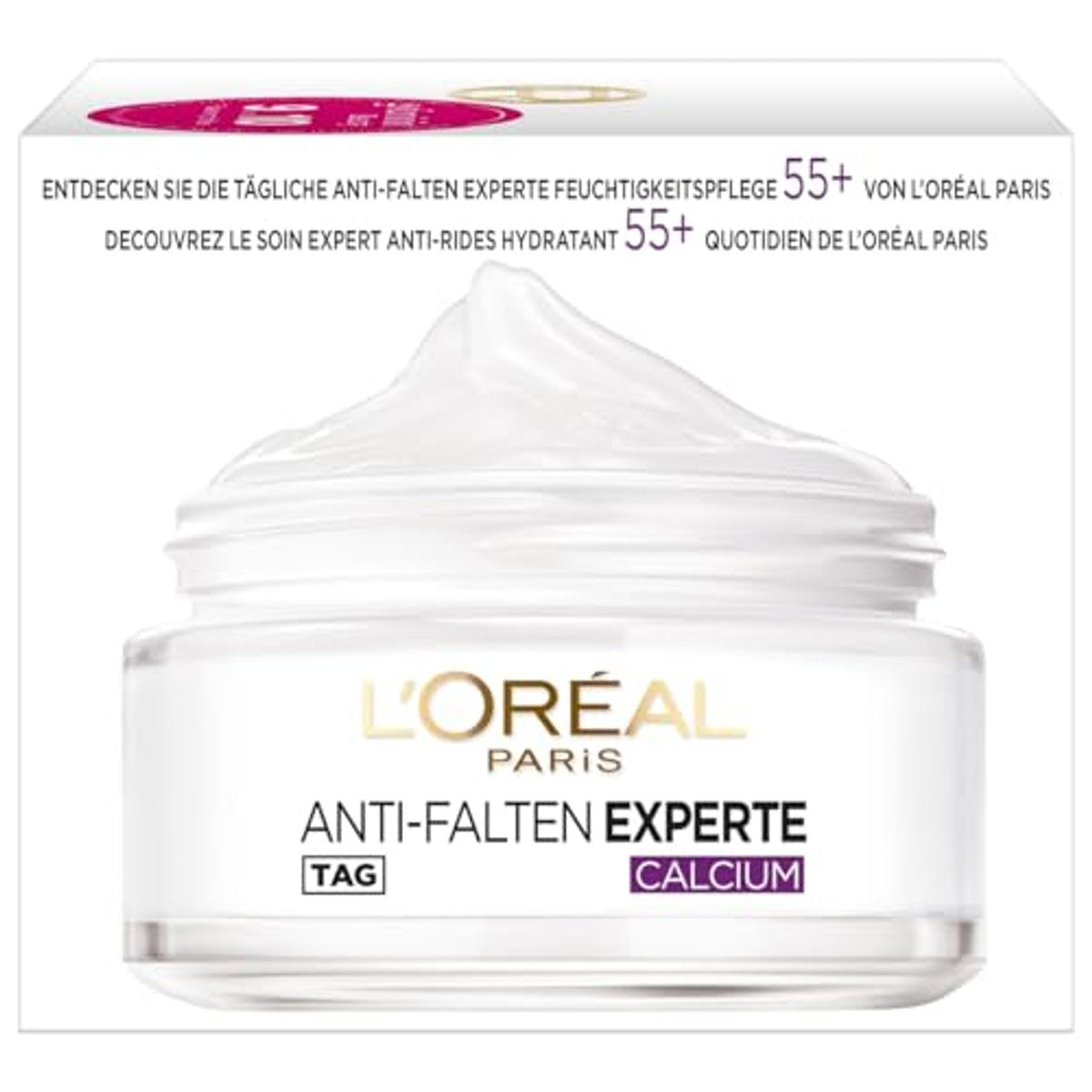 L'Oréal Paris Anti-Rimpel Expert 55+ Calcium 6 x 50 ml - Voordeelverpakking