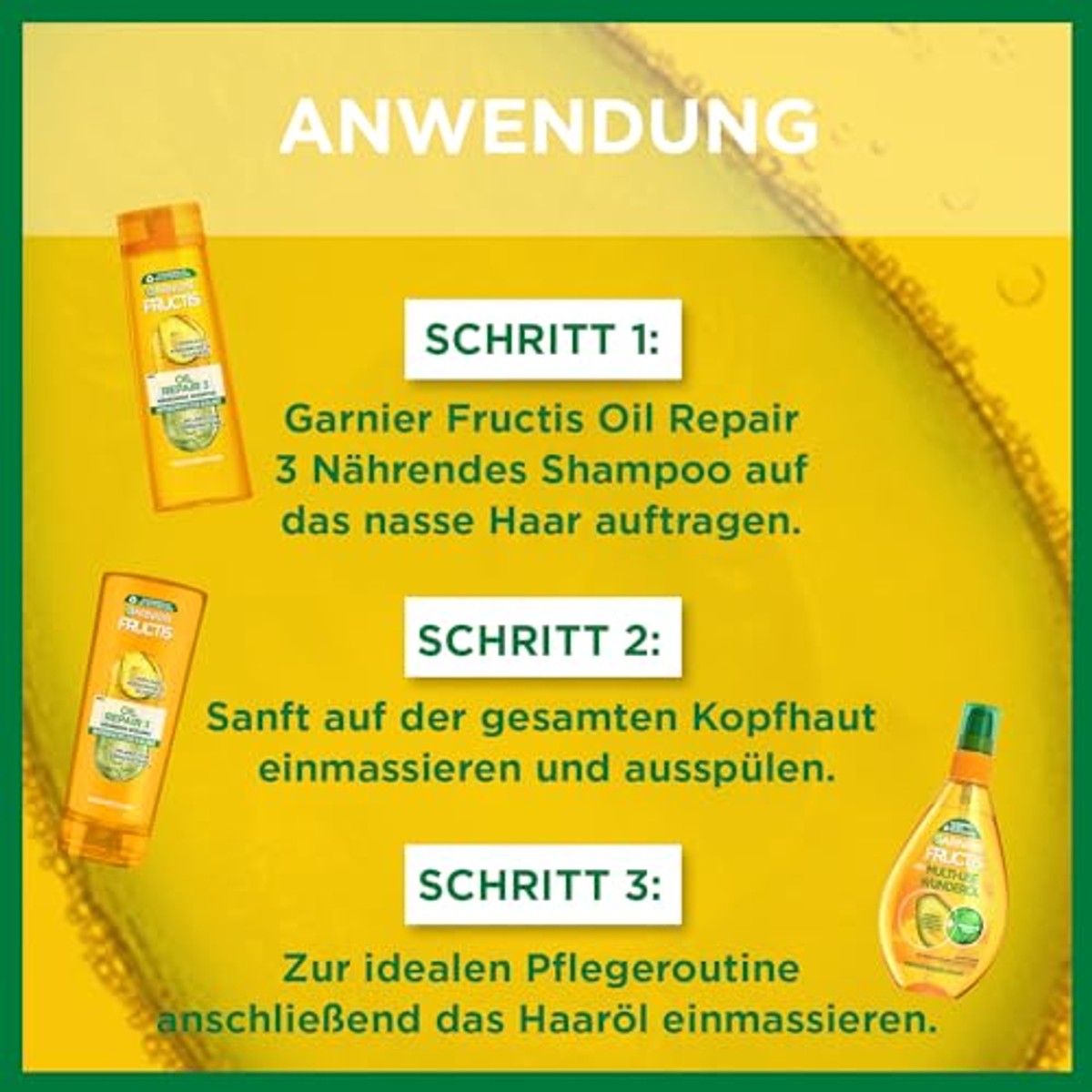 Garnier Fructis Oil Repair 3 Wonderolie 150 ml verpakking van 2 – Garnier