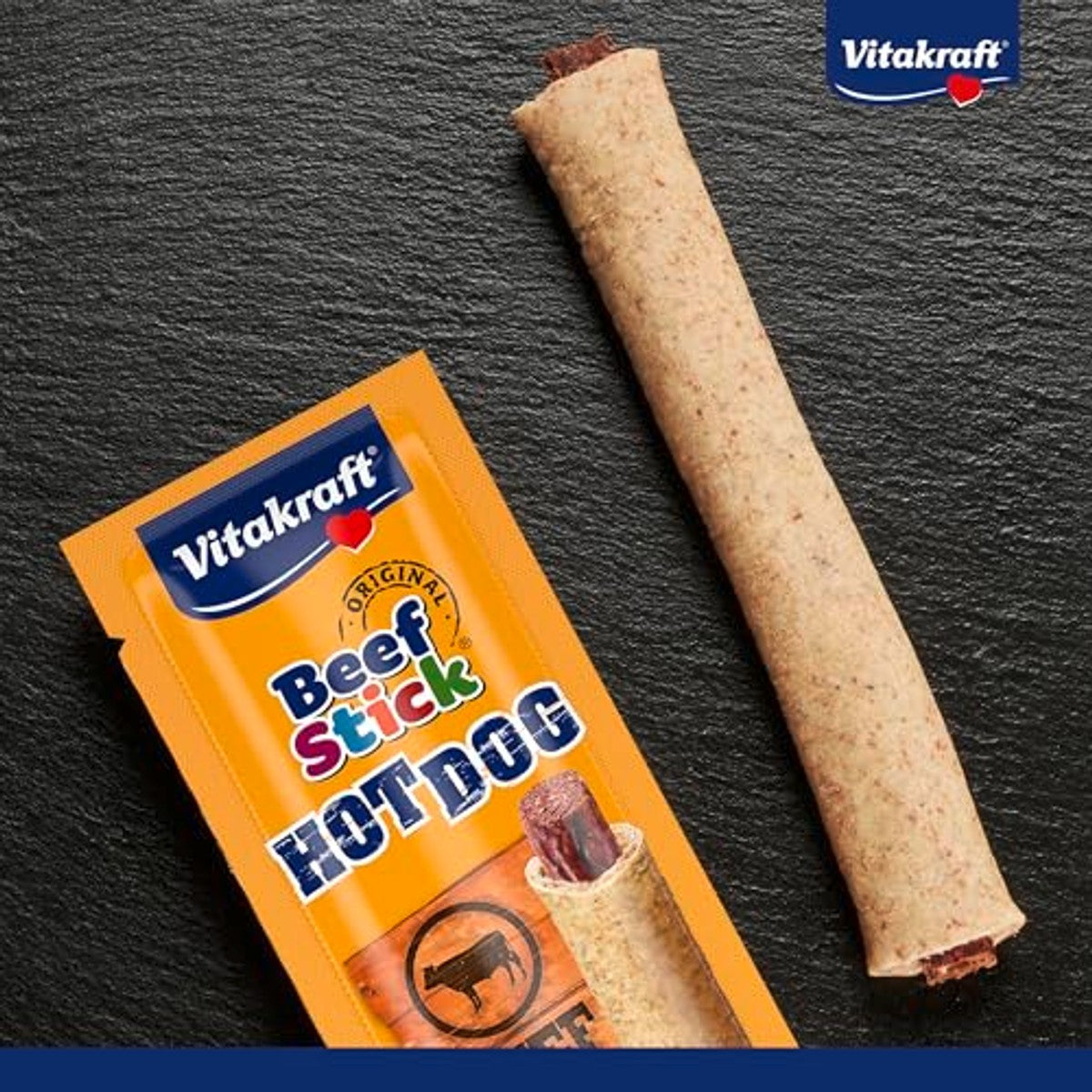 Vitakraft Beef Stick Hot Dog hondensnack rundvlees 1 x 30 g - 6-pack