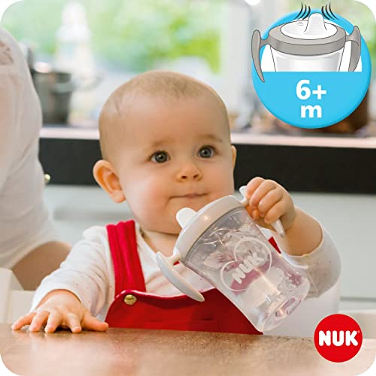 NUK 3-in-1 drinklernset paarse krab 3 x 230 ml - Voordeelverpakking
