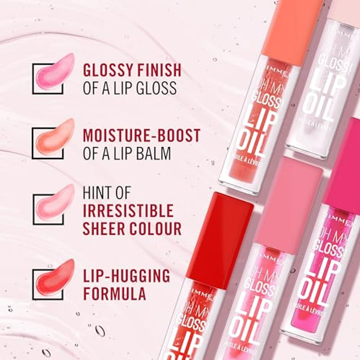 Rimmel London Oh My Gloss! Lippenolie 009 Cappuccino - 3 stuks