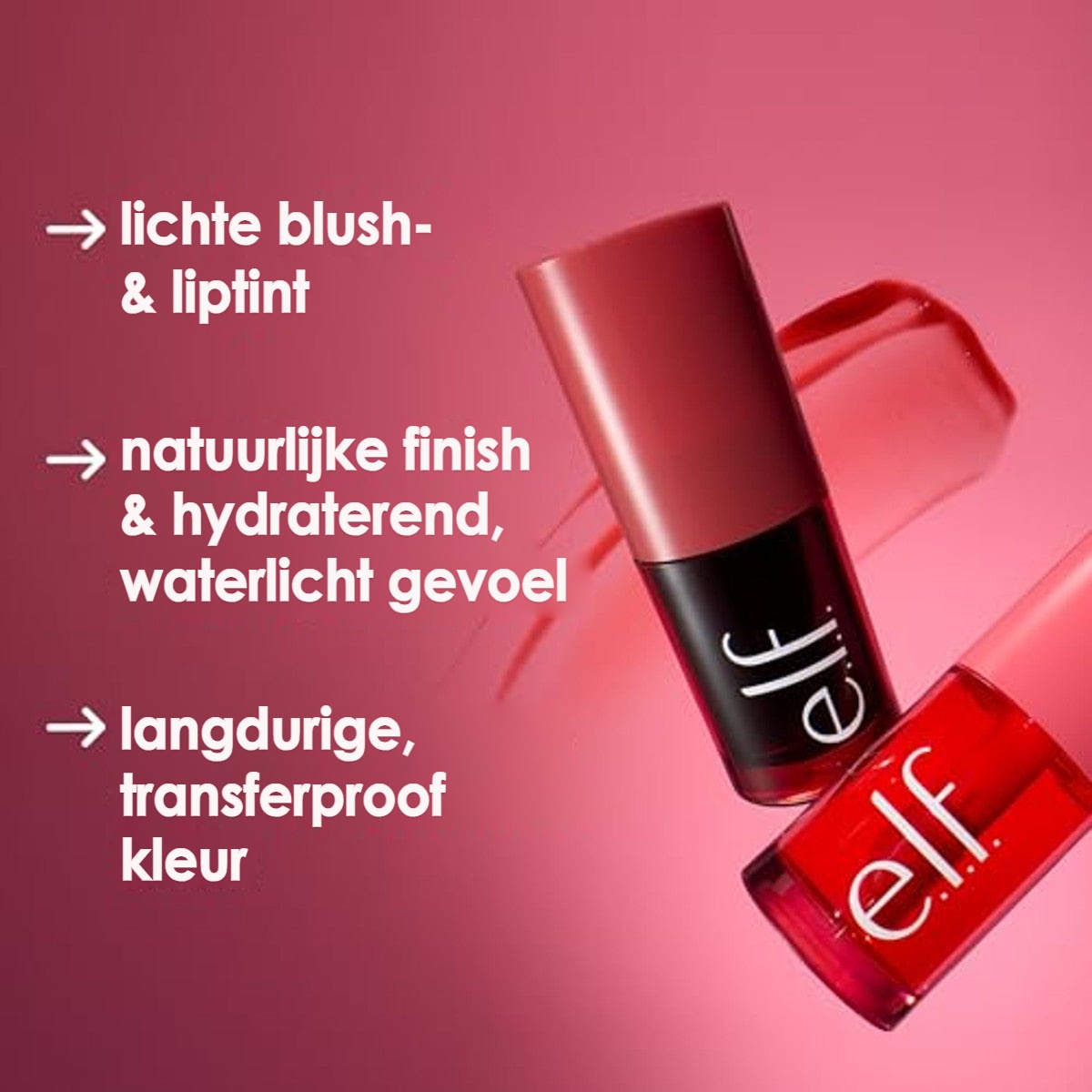 e.l.f. Sheer For It Blush Tint - Left On Red - 3 stuks – foto 4