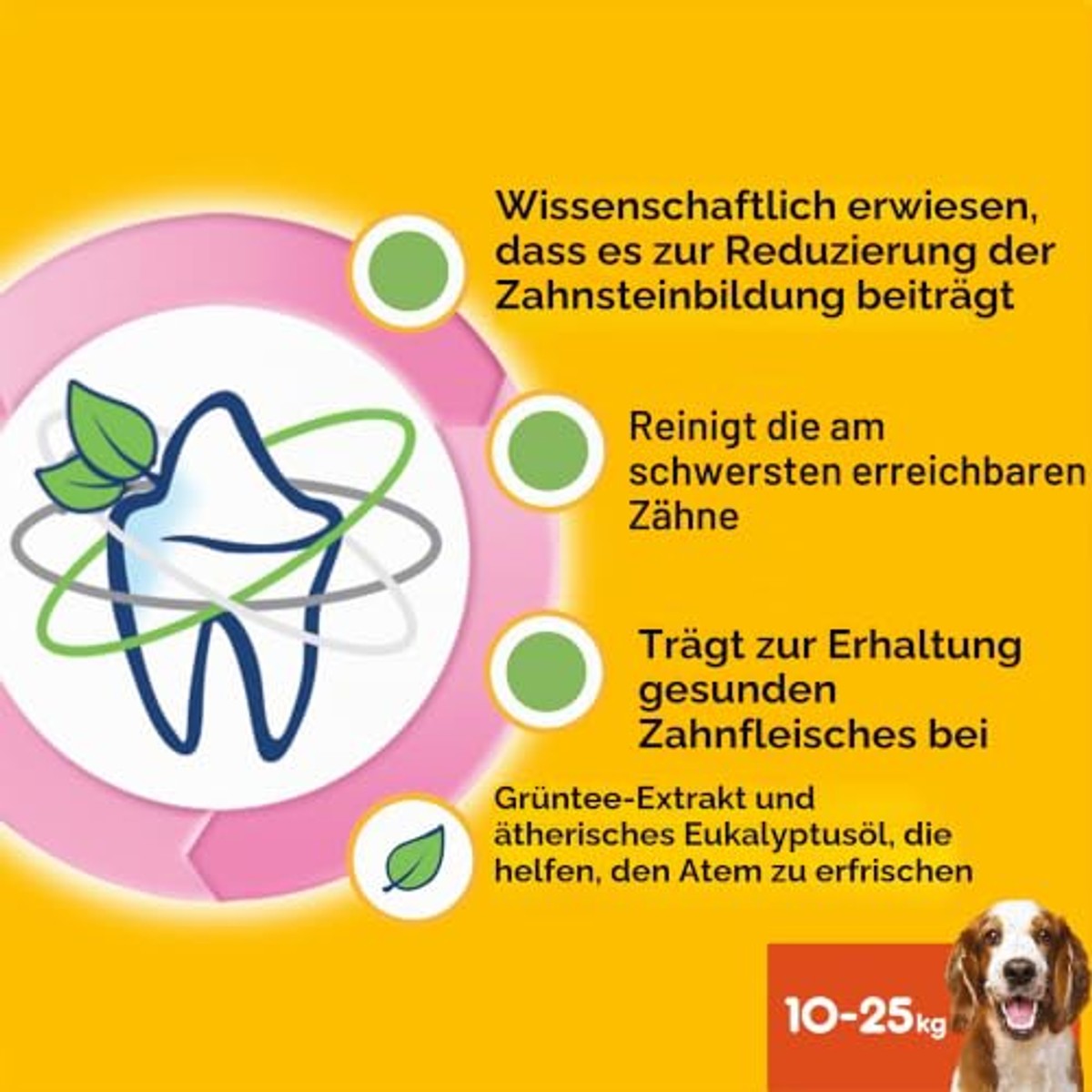 Pedigree Dentastix Fresh middelgrote hond 10-25 kg 112 stuks 180 g - 6-pack
