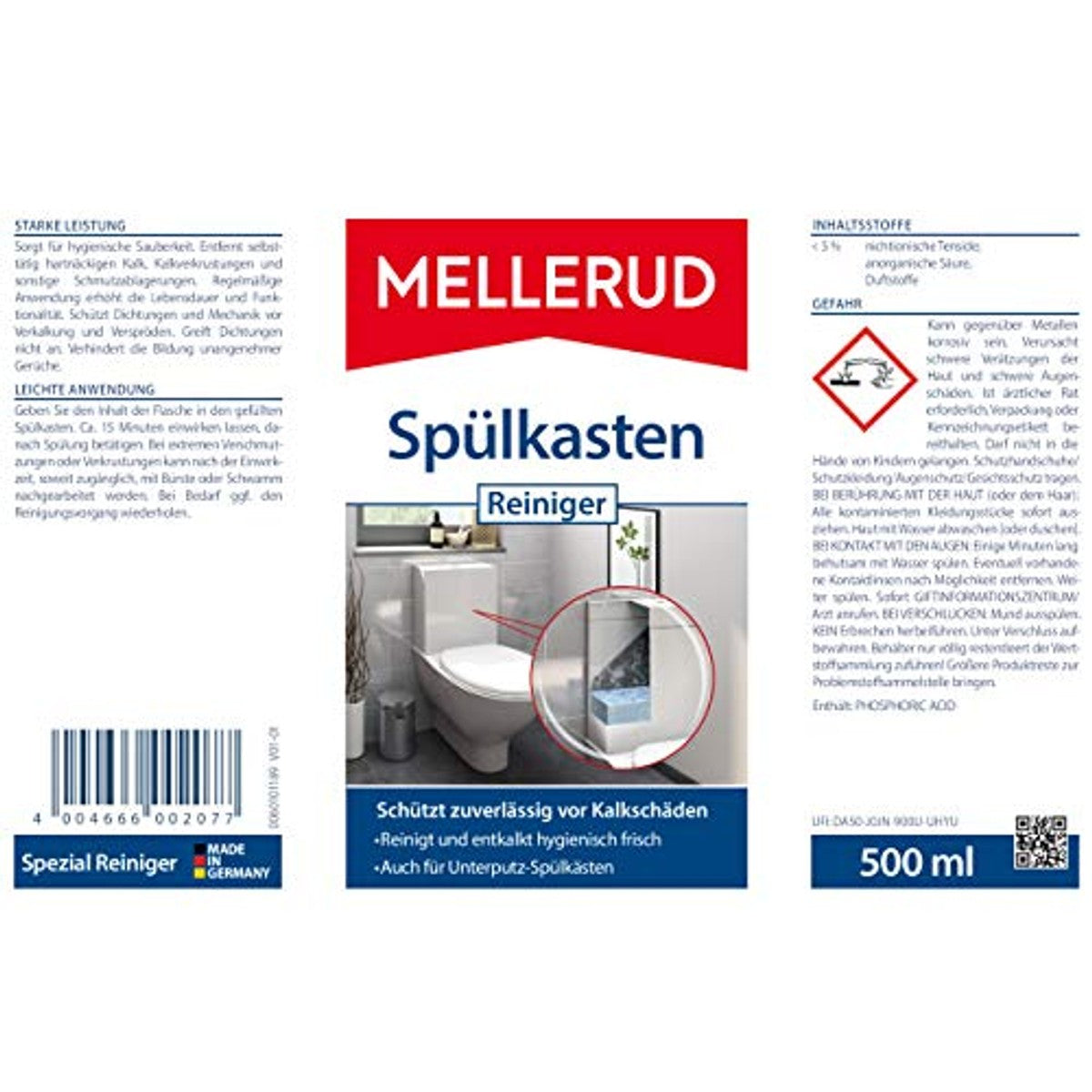 Mellerud Spoelbakreiniger 3 x 0,5 l - Voordeelverpakking