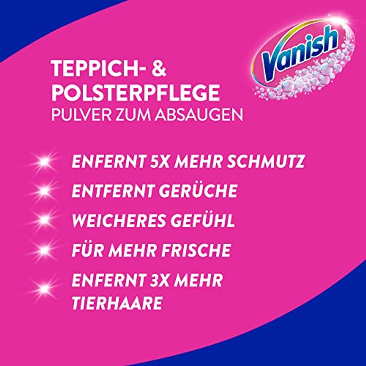 Vanish Oxi Action Tapijt- en Bekledingspoeder 2 x 820 g – Vanish