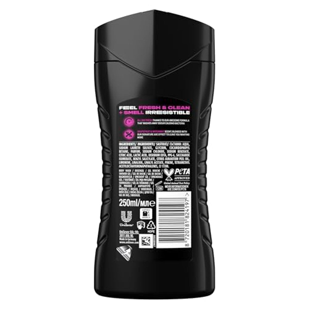 Axe 3-in-1 douchegel & shampoo Number 10 6 x 250 ml - Voordeelverpakking