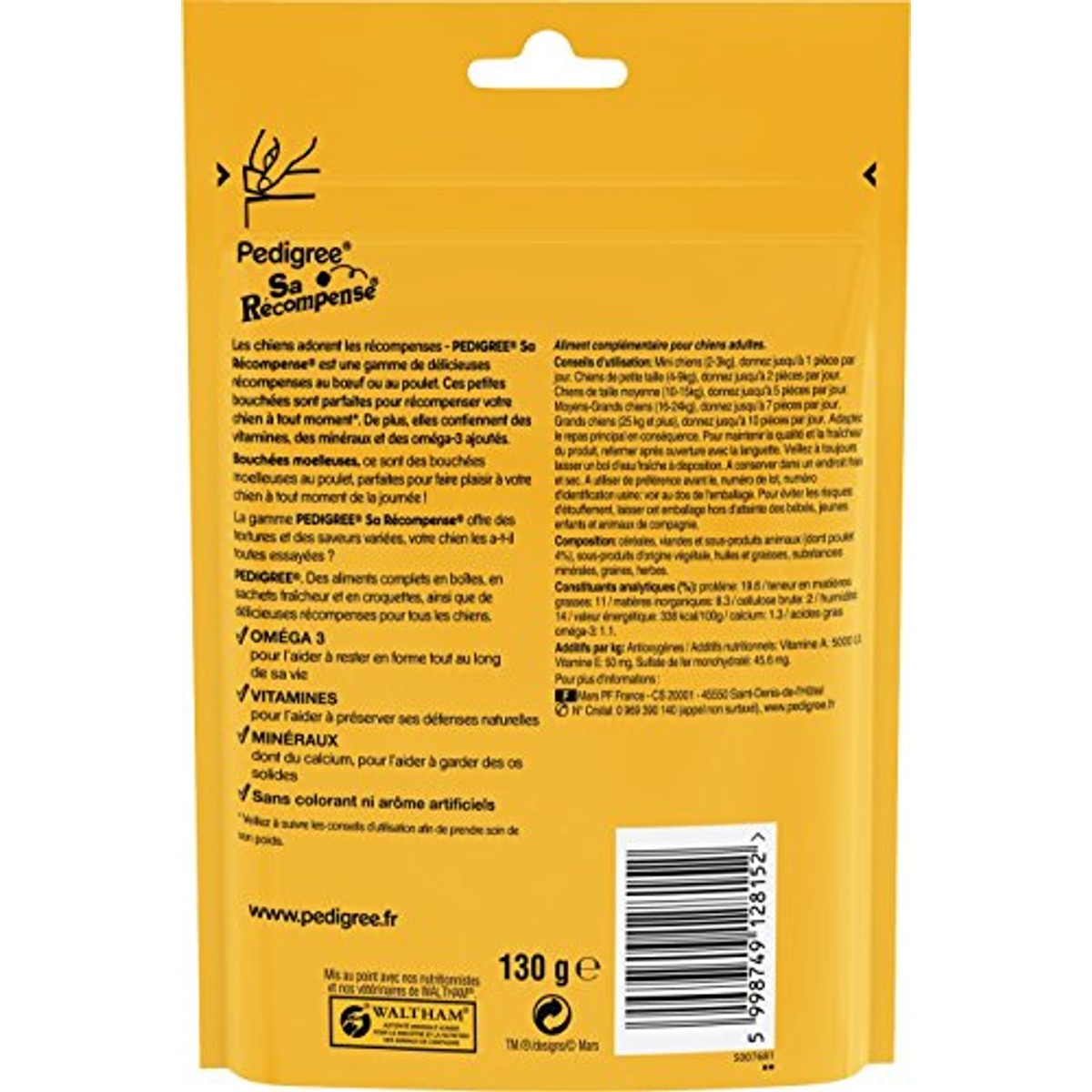 Pedigree Zachte Bites hondensnack kip 6 x 130 g - 3-pack – foto 4