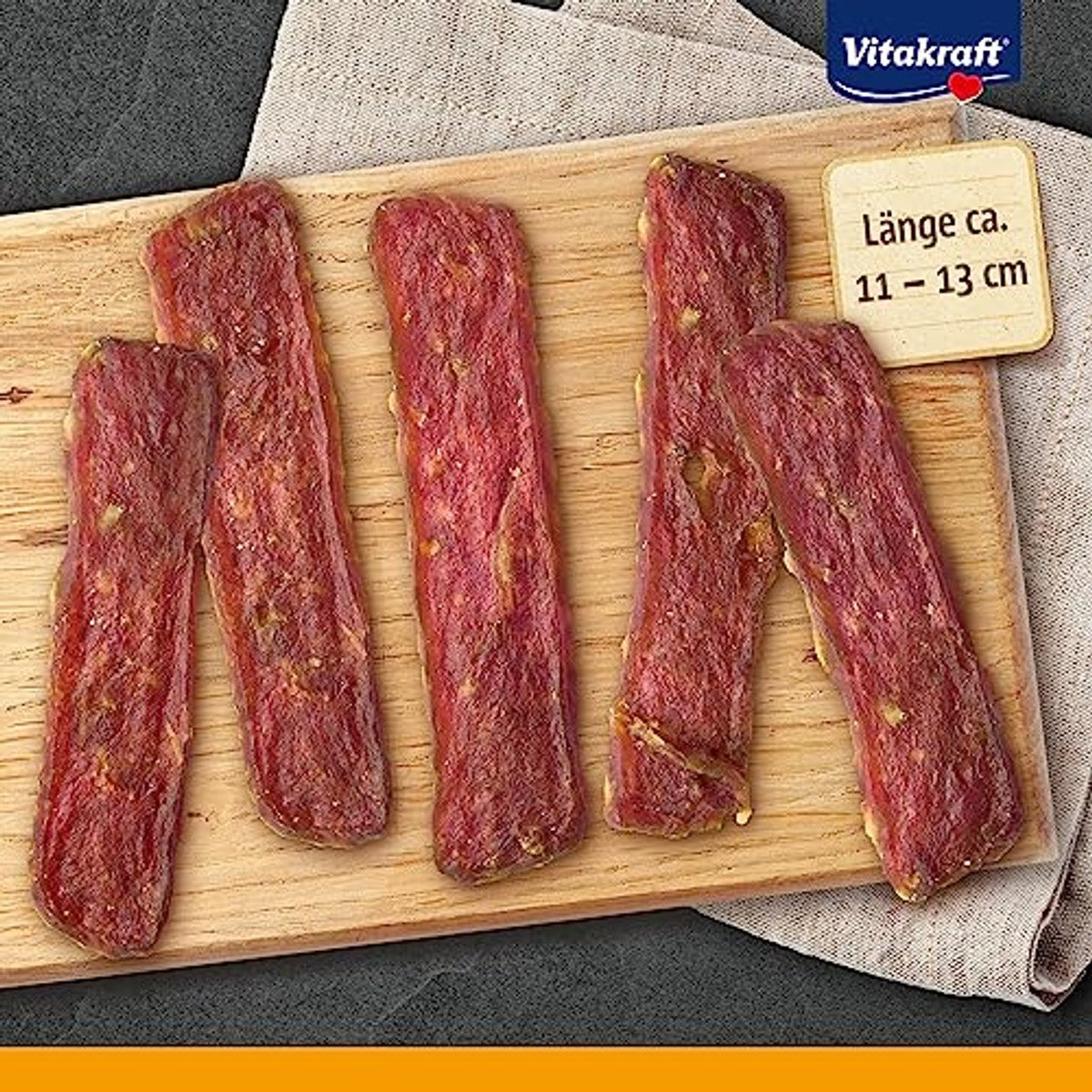 Vitakraft Pure Ham Strips hondensnack ham 1 x 80 g - 3-pack