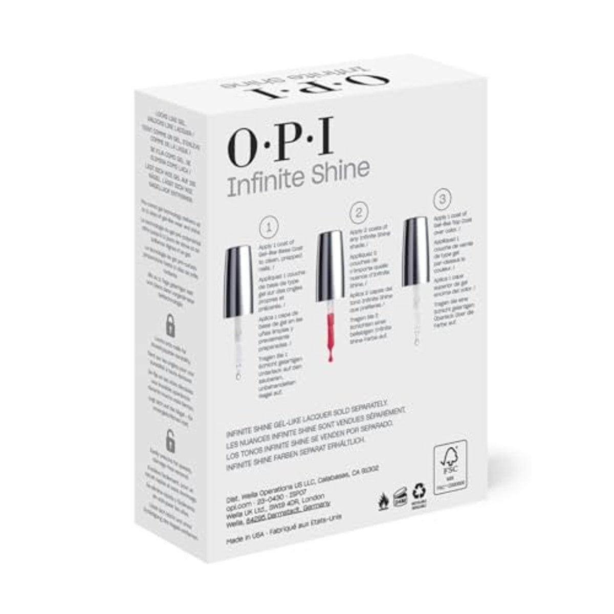 OPI Infinite Shine Base & Top Coat Nagellak 15 ml - 6-pack