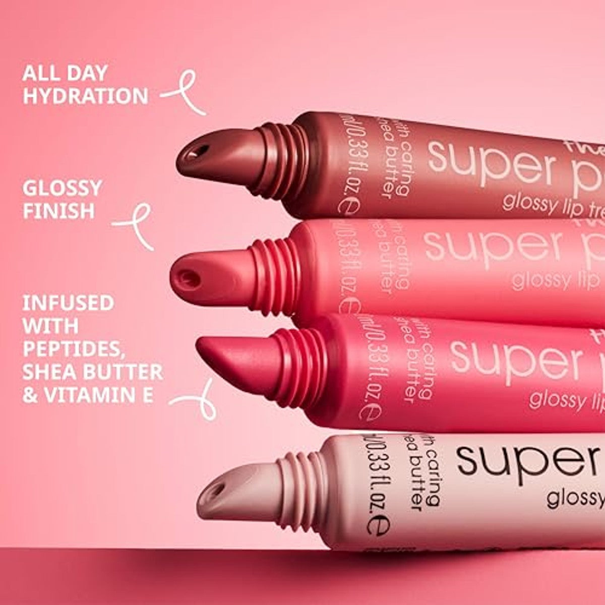 essence the super peptide glossy lip treatment, lippenbalsem, nr. 01, transparant, gladmakend, met vitaminen, veganistisch, zonder parabenen, zonder microplastic deeltjes, vrij van nanodeeltjes, per | Hoogglans vochtverzorging met – Essence Cosmetics