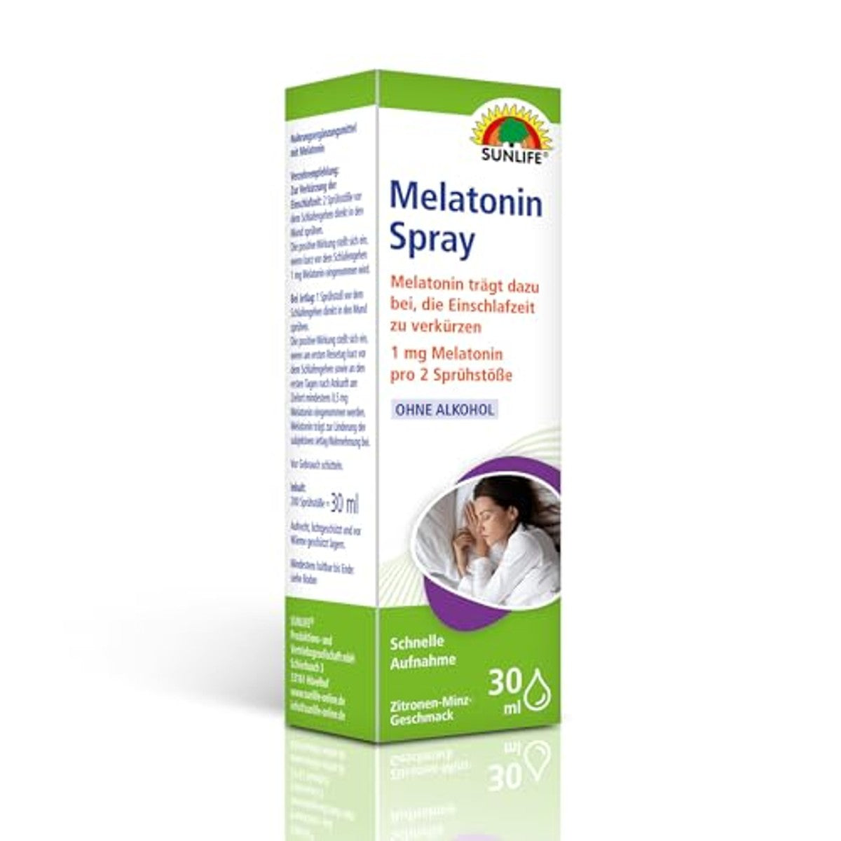 Sunlife Melatoninespray Hoge Dosis 1 x 30 ml Verpakking van 2 - 3-pack