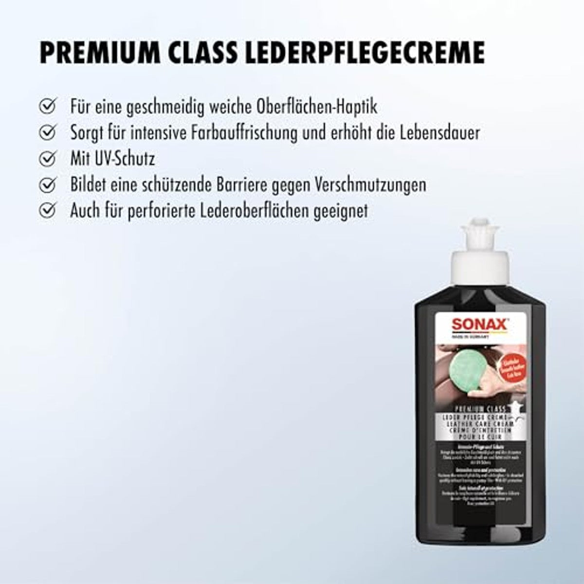 SONAX PremiumClass leerverzorgingscrème 250 ml – SONAX