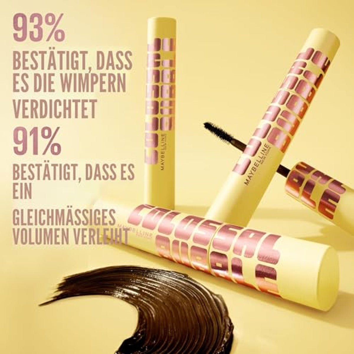 MAYBELLINE Colossal Bubble Mascara zeer zwart waterdicht - 3 stuks