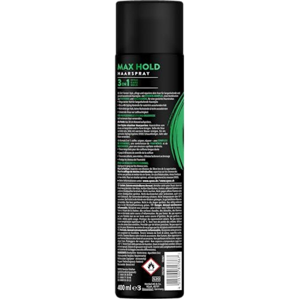 Syoss Haarspray Max Hold houdgraad 5 6 x 400 ml - Voordeelverpakking