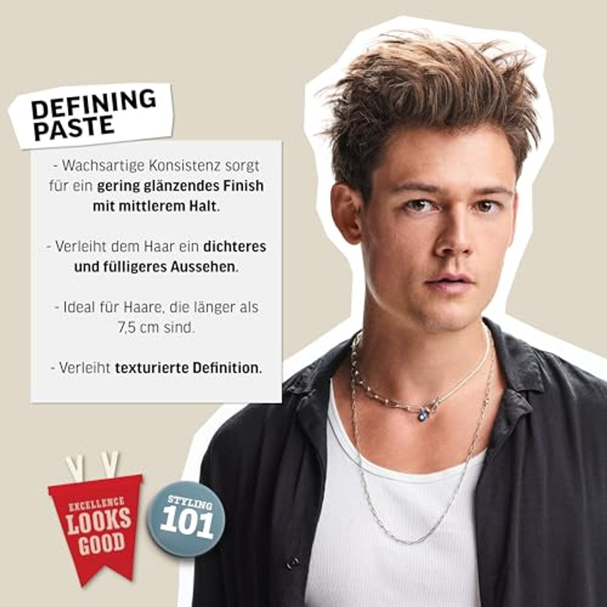 American Crew Defining Paste Stylingpasta voor Mannen 85 g