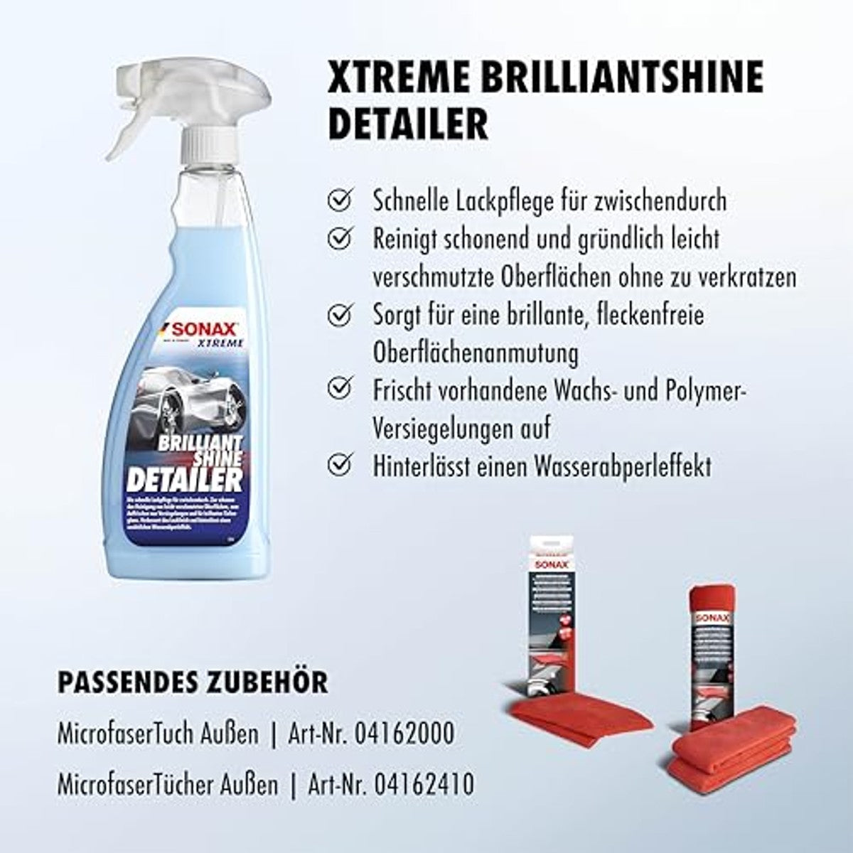 SONAX Xtreme BrilliantShine Detailer Snellakverzegeling 6 x 750 ml - Voordeelverpakking