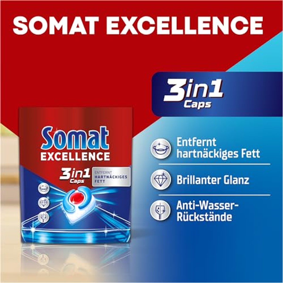 Somat Excellence 3-in 22 AW 3 x 1 caps - Voordeelverpakking