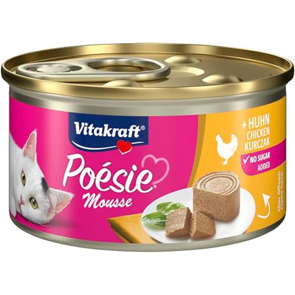 Vitakraft Poésie Mousse natvoer kattenvoer kip 12 x 85 g - 6-pack