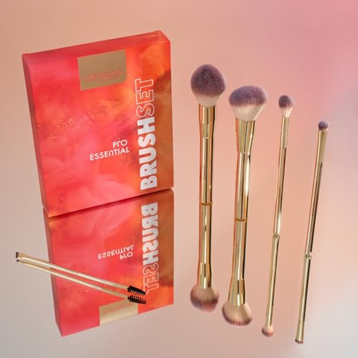 Catrice Cosmetics Pro Essential Brush Set goud 5 stuks - 3-pack