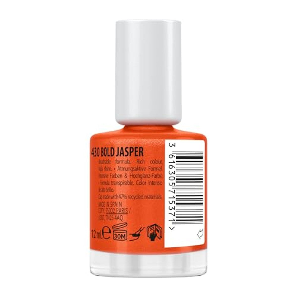 Max Factor Miracle Pure Nail, hoogglanzende, kleurintensieve nagellak met de glans van helende kristallen en verzorgende ingrediënten, Fb 430 Bold Jasper – Max Factor