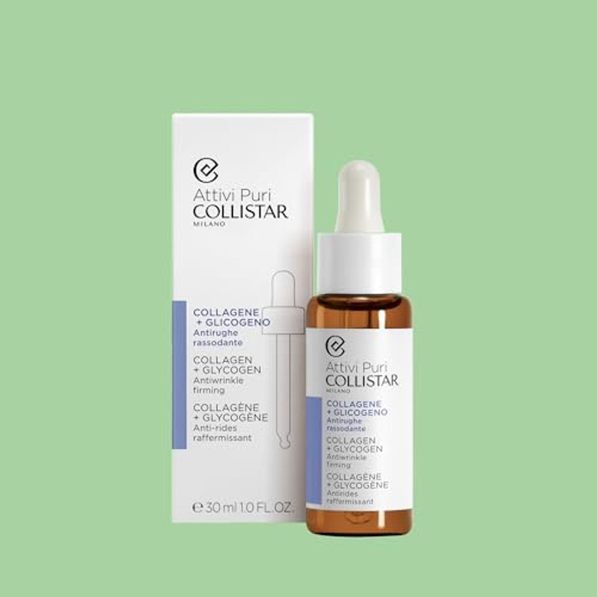 Collistar Attivi Puri Collageen + Glycogeenserum 30 ml - 6-pack