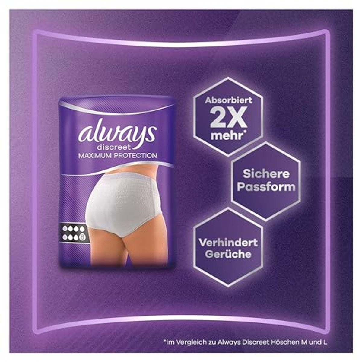 Always Discreet Incontinentiebroekjes Max S/M 8 stuks – Always Discreet