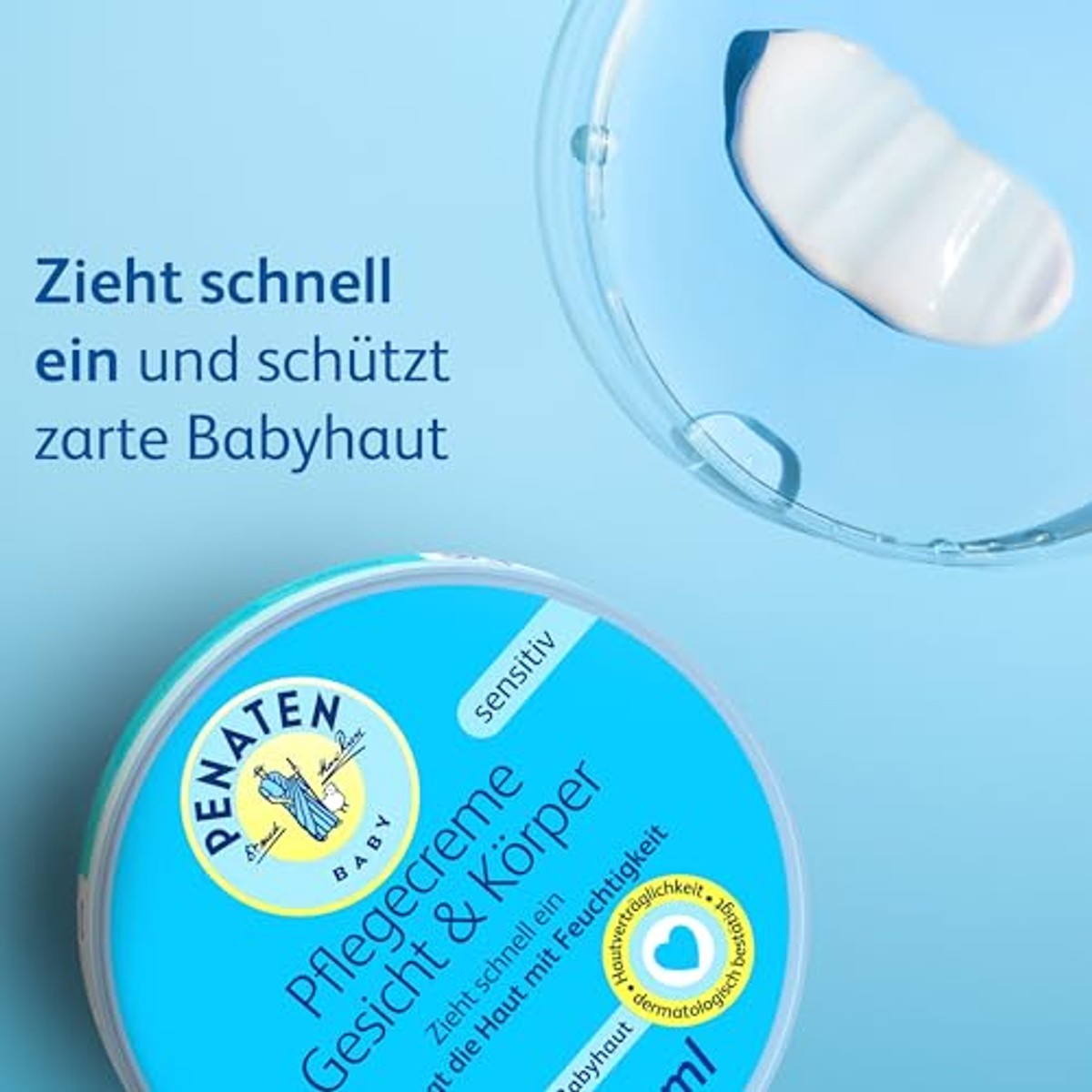 Penaten Verzorgende crème gezicht en lichaam baby 6 x 100 ml - Voordeelverpakking