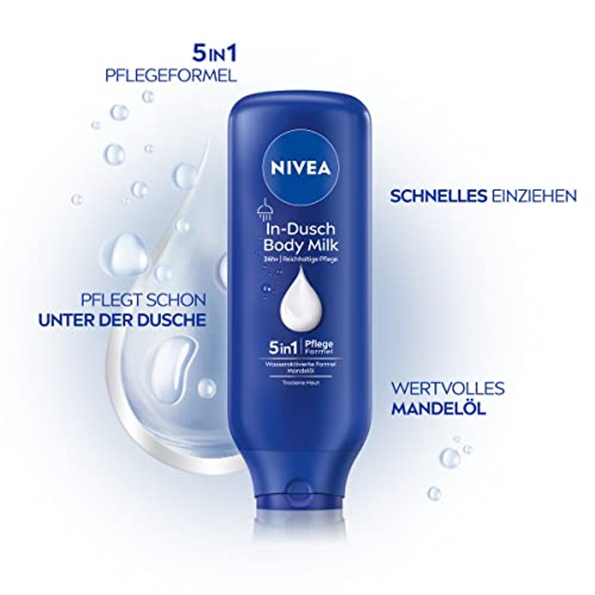 NIVEA In-Douche Body Milk 3 x 400 ml - Voordeelverpakking