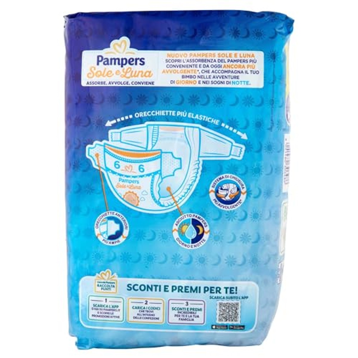Pampers 13 x zon en maan - 6-pack