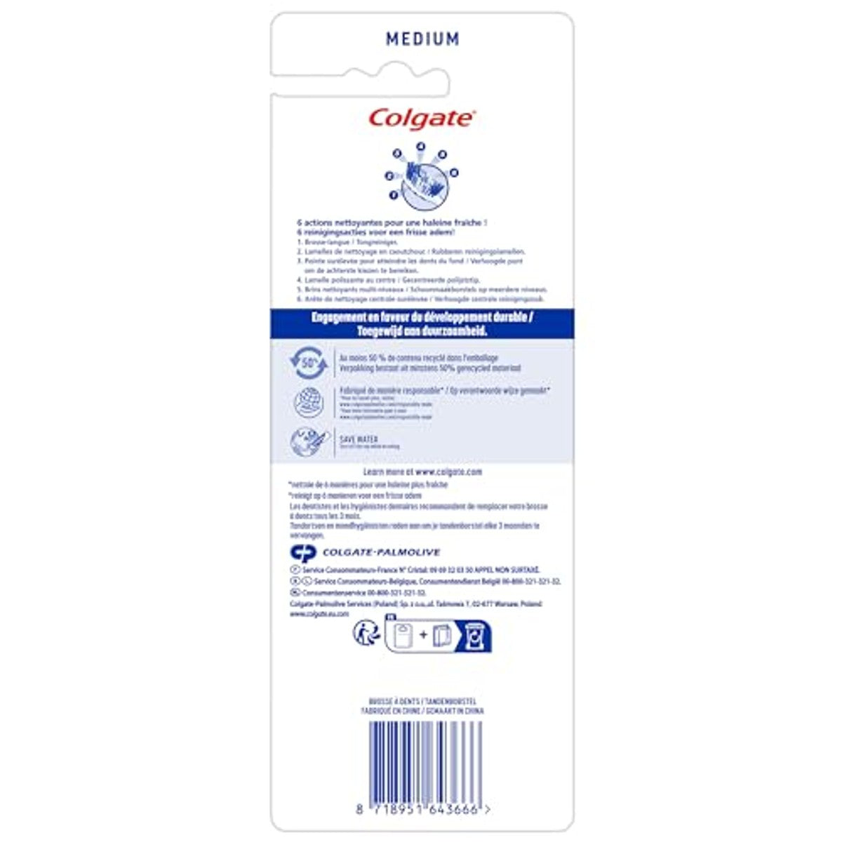 Colgate Max Fresh tandenborstels Medium 4 borstels – Colgate