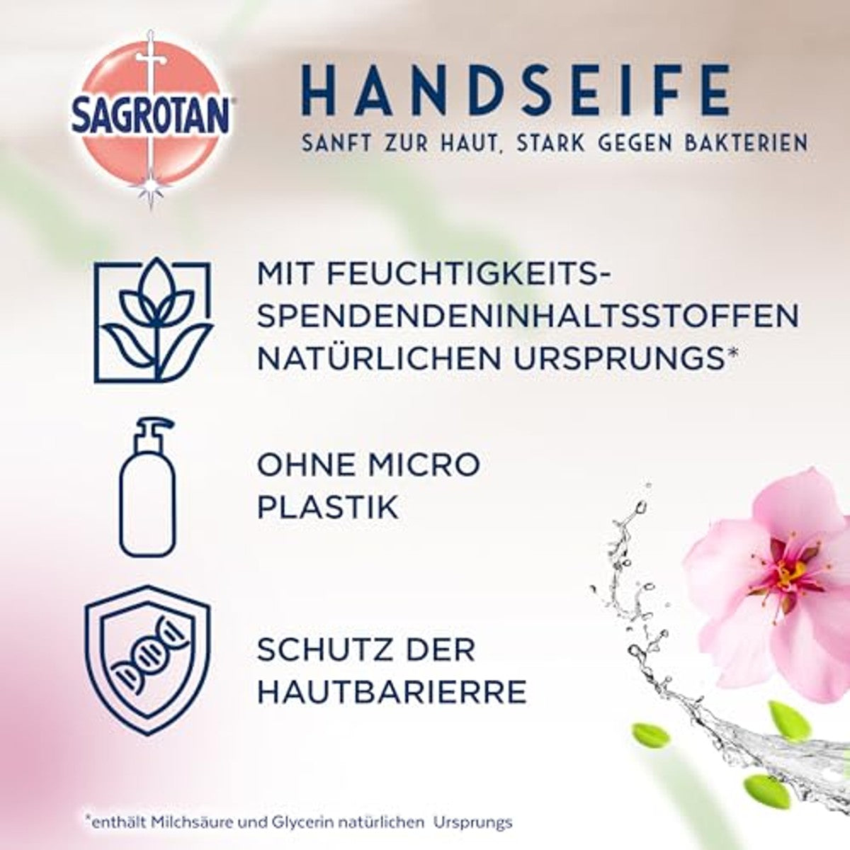 Sagrotan handzeep kersenbloesem en appel 5 x 300 ml - 6-pack