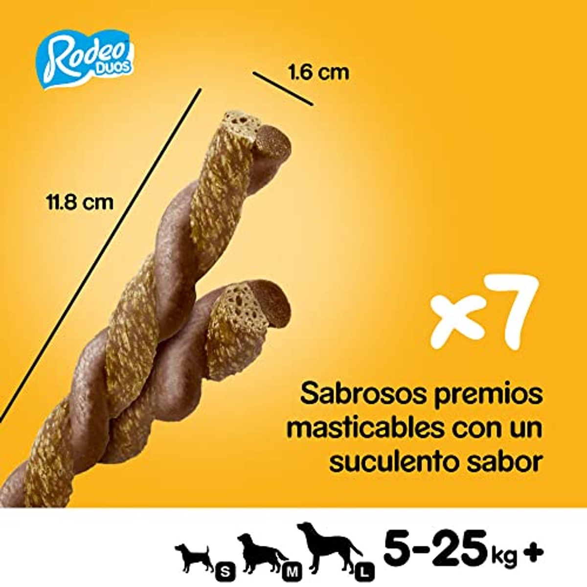Pedigree Rodeo Ropper Hondensnack kip en spek, 10 verpakkingen à 123 g, in totaal 70 sticks – Pedigree