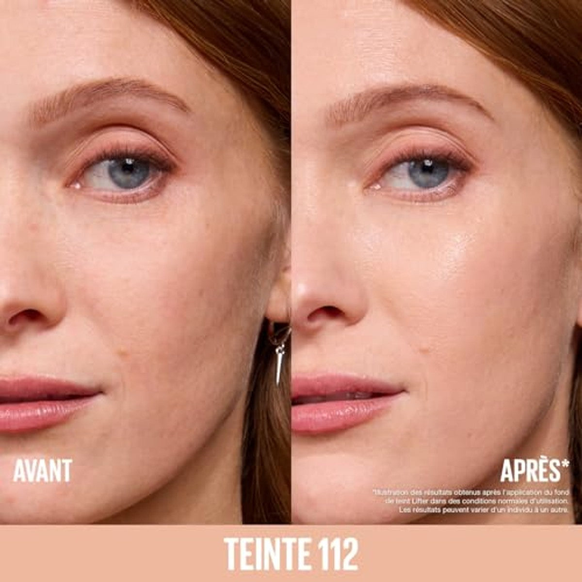 Maybelline New York Lifter Foundation, vloeibare make-up voor een stralende teint met hyaluron en niacinamide, vult en hydrateert, nr. 112, 30 ml | 2% niacinamide hyaluronzuur, modulaire dekking, lichte textuur, verkrijgbaar in 18 kleuren – MAYBELLINE