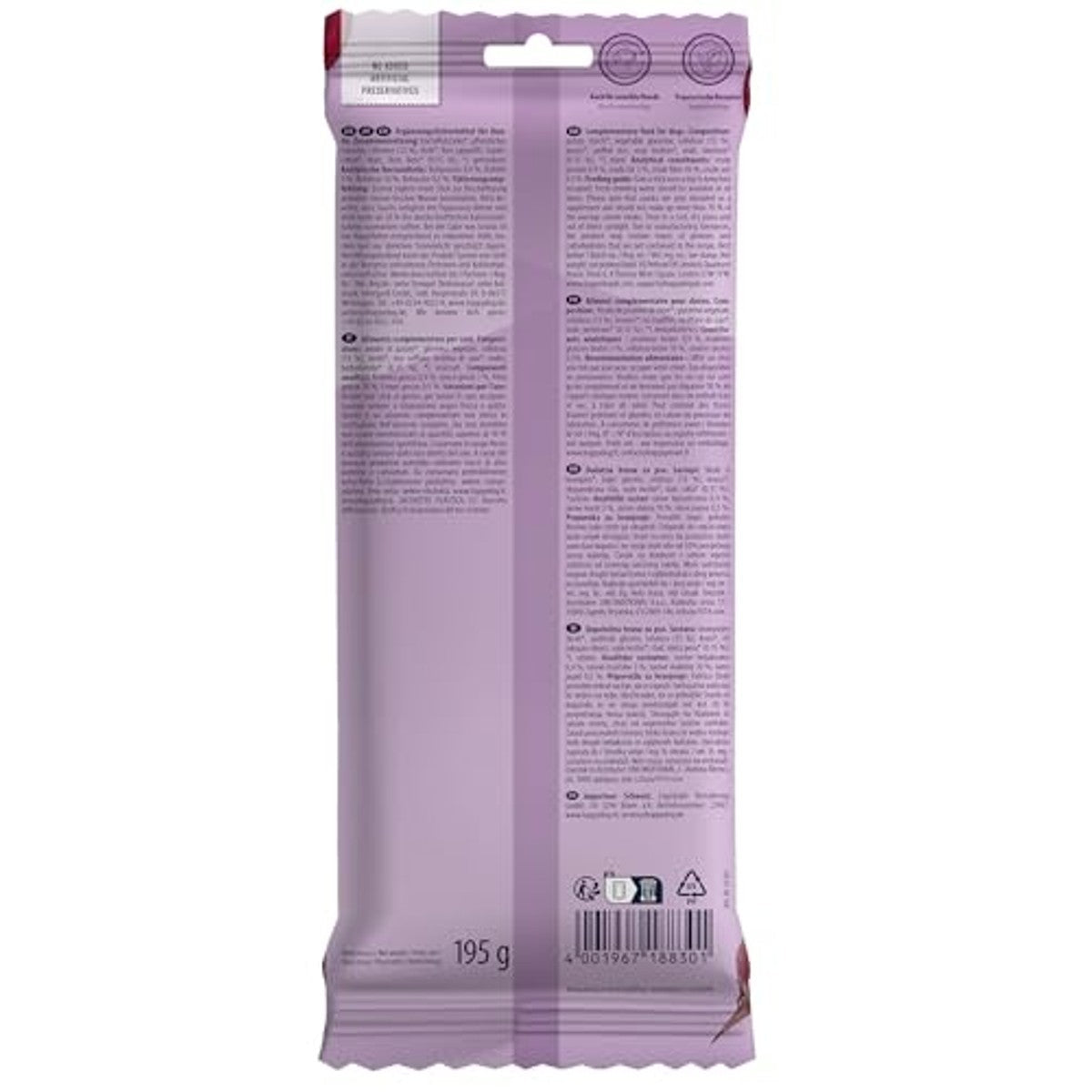 Happy Dog Dental Chews hondensnack rode biet 5 stuks, 195 g - 6-pack