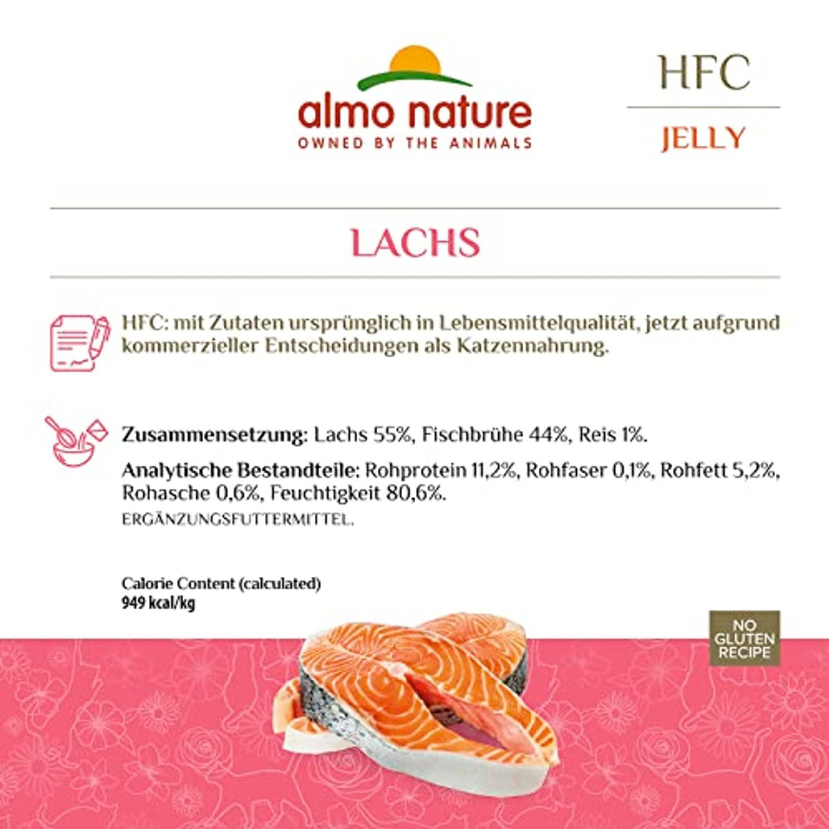 Almo Nature HFC Jelly Natvoer Zalm 24 x 70 g - 6-pack