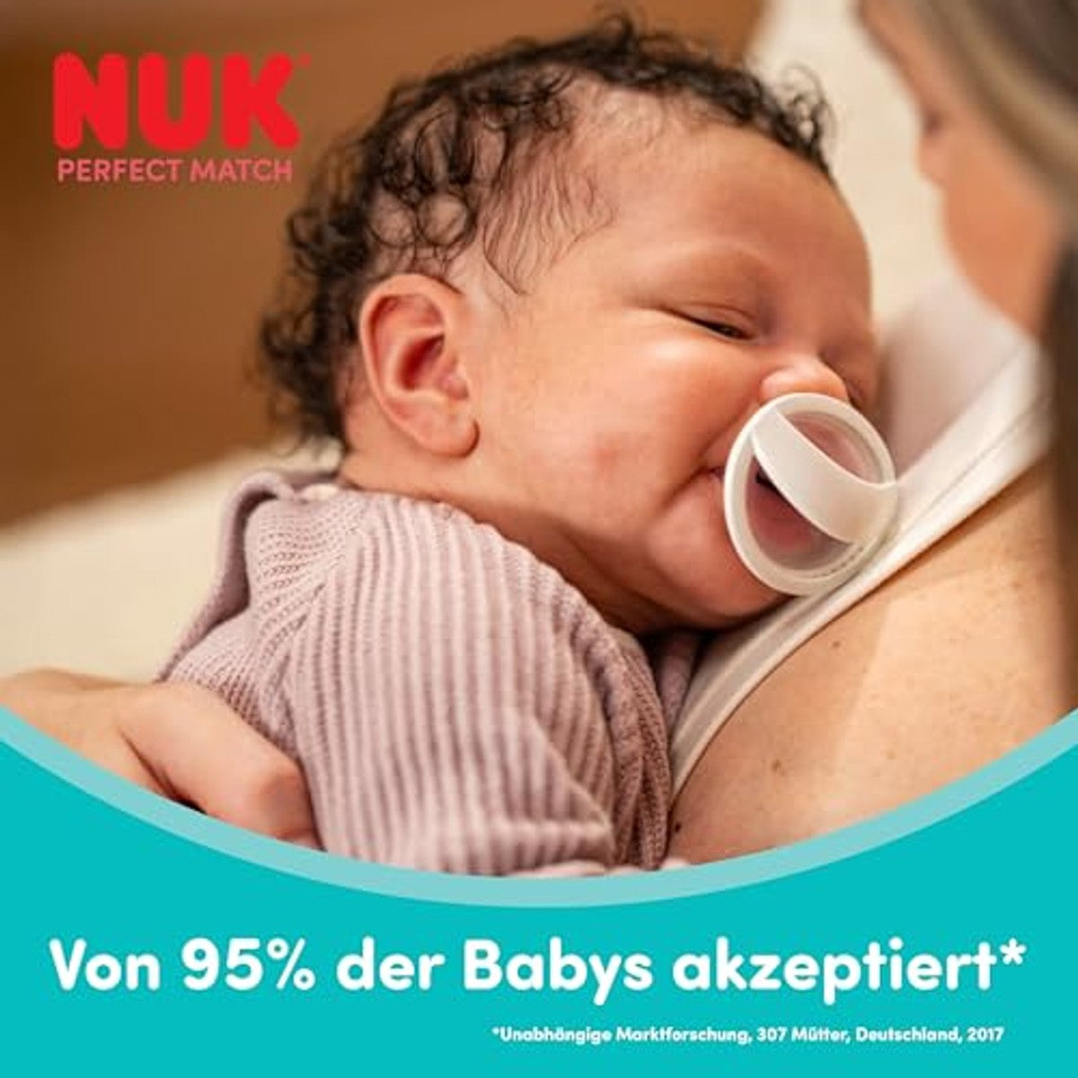 NUK Perfect Match Fopspeen 0-6 maanden Groen/Blauw 2 stuks – NUK