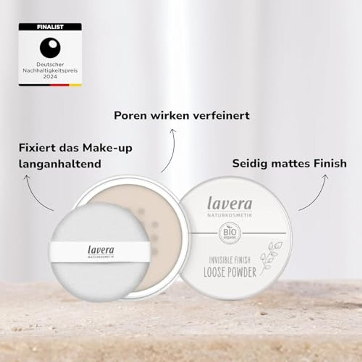 lavera Invisible Finish Losse Poeder transparant 6 x 11 g - Voordeelverpakking
