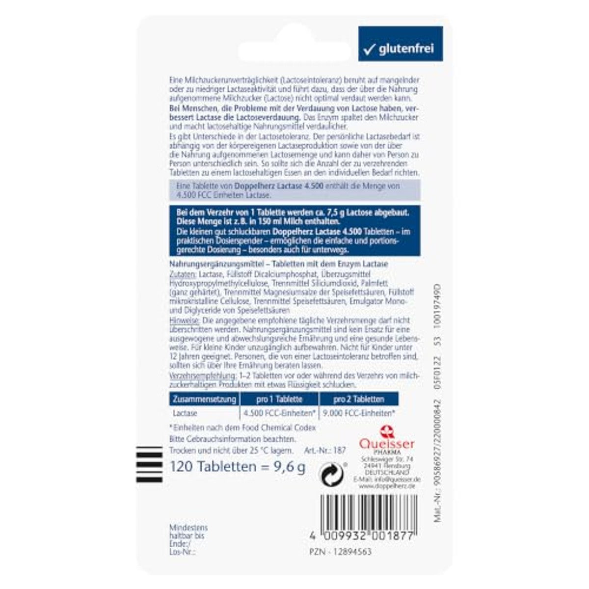 Doppelherz Lactase 4.500 – Doppelherz