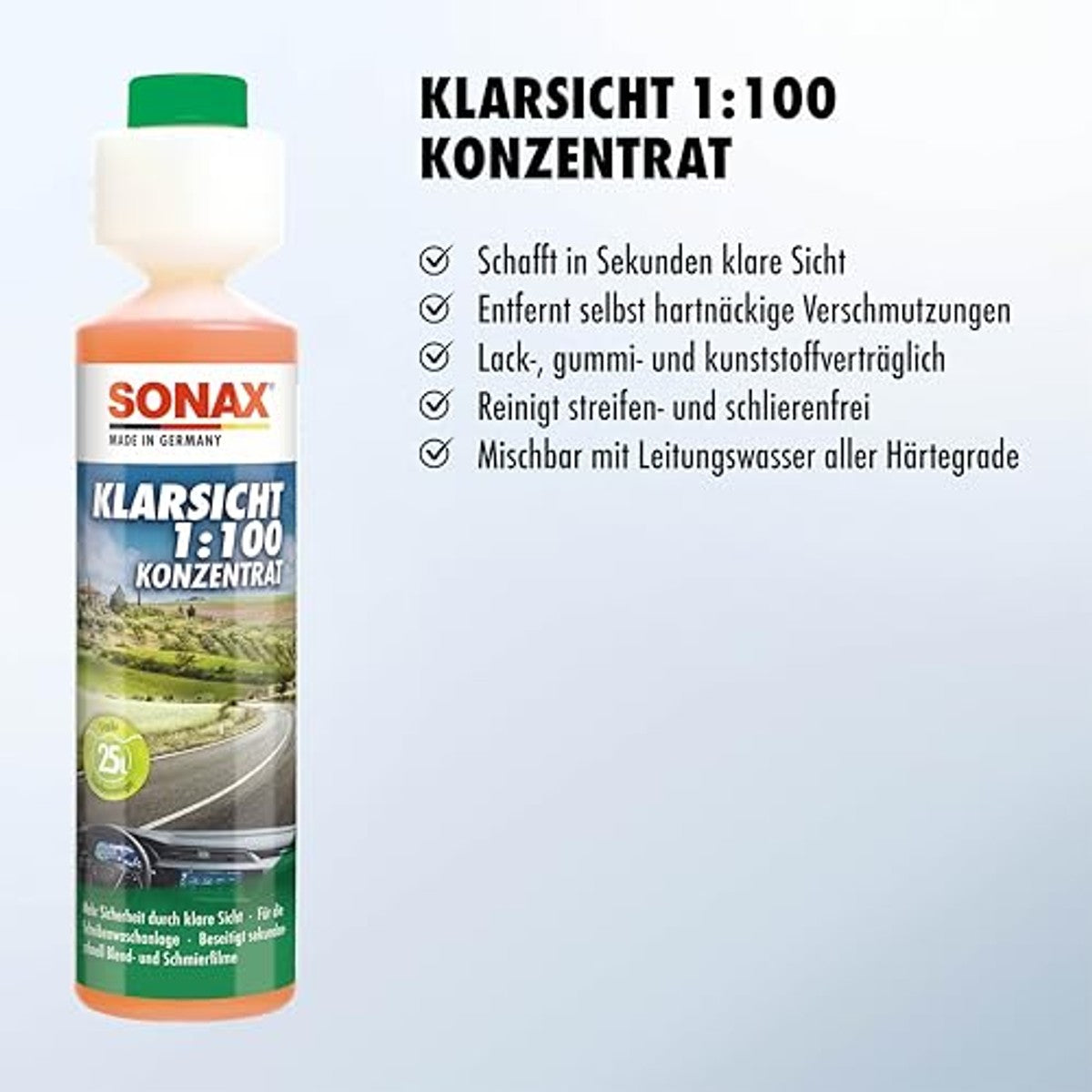 SONAX KlarSicht 1:100 concentraat 6 x 250 ml - Voordeelverpakking