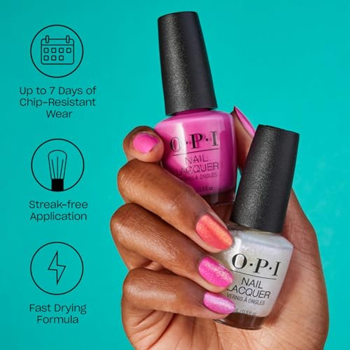 OPI Nail Lacquer Rood- en Oranjetinten Nagellak 15 ml