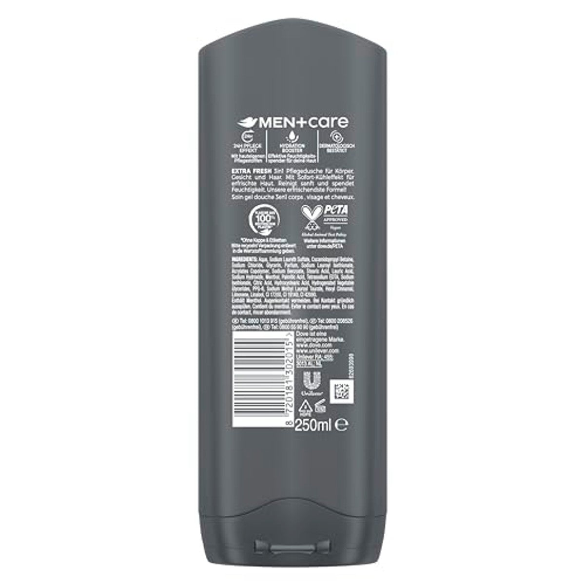 Dove Men+Care Extra Fresh 3-in-1 douchegel 6 x 250 ml – Dove Men + Care