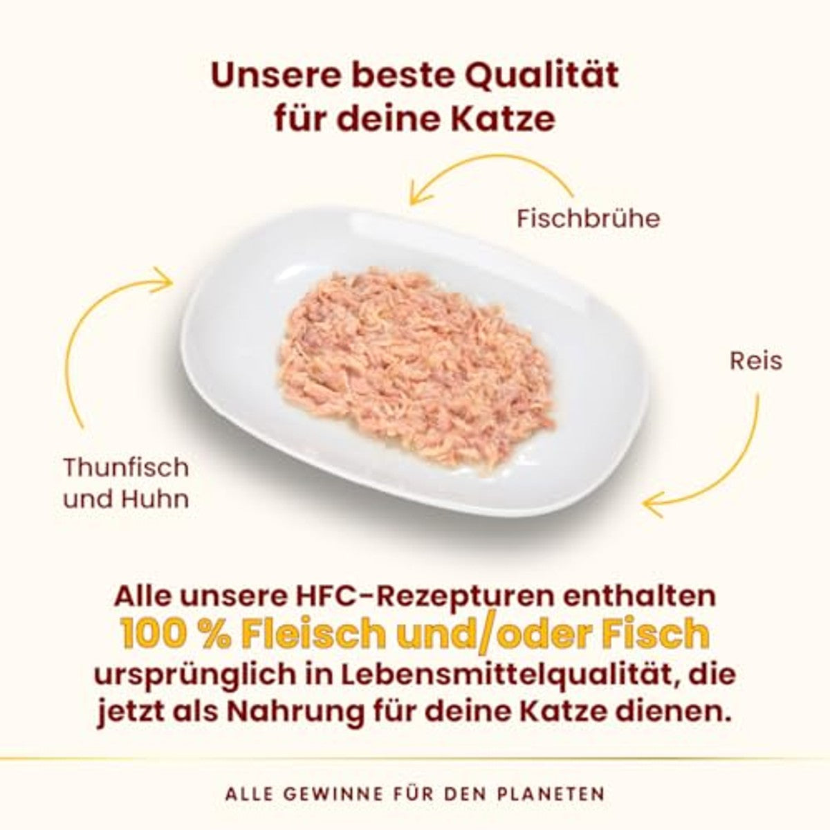Almo Nature HFC Natural Natvoer voor volwassenen en katten, tonijn en kip, 150 g, verpakking van 24 stuks – almo nature