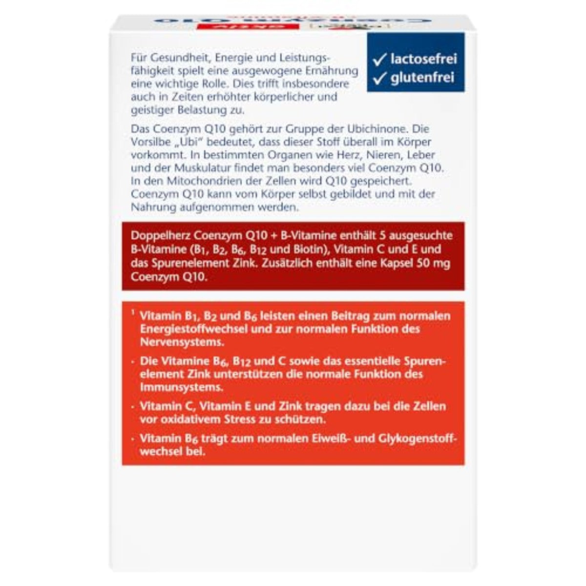 Doppelherz Coenzym Q10 + B-vitamines 60 Capsules - 3-pack