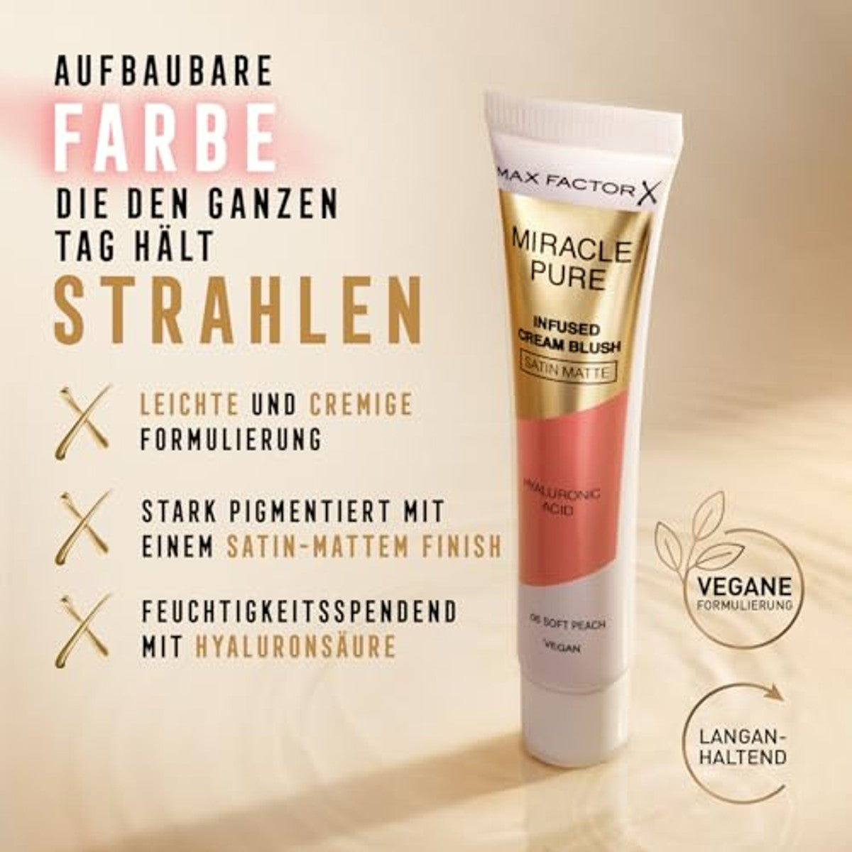 Max Factor Miracle Pure Cream Blush nr. 01 Radiant Rose – foto 4